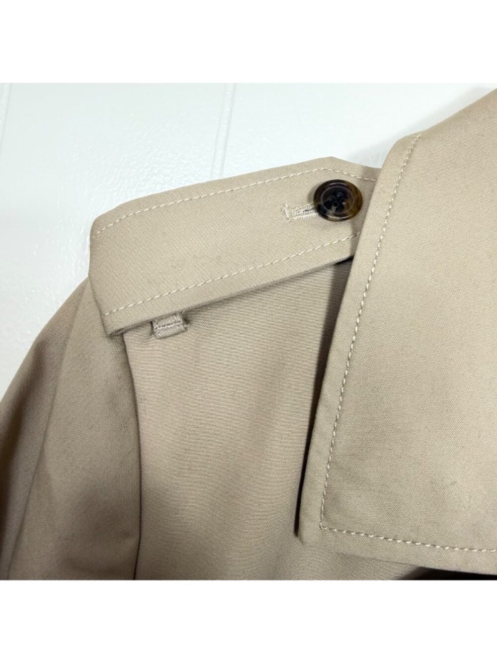 NWT J.Crew Icon Trench Coat Vintage Khaki Double Breasted Belted Size 14 - Picture 8 of 15
